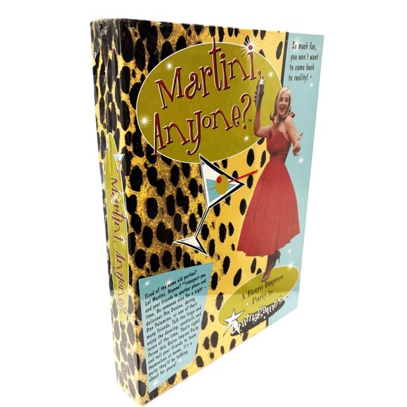 " Martini Anyone " Adult Retro Improv Party Game " Vintage 2000 NWT - Picture 4 of 12